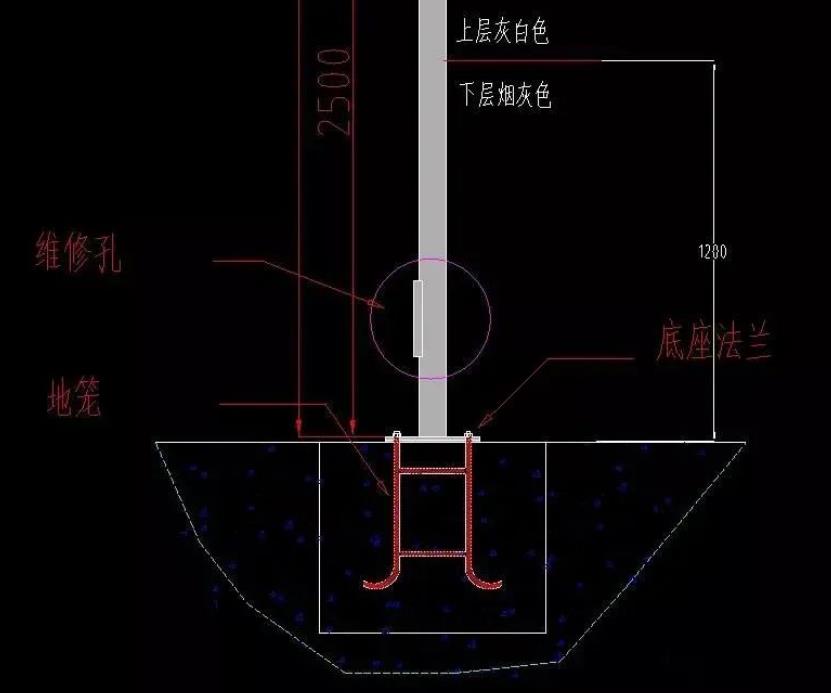 监控杆基础